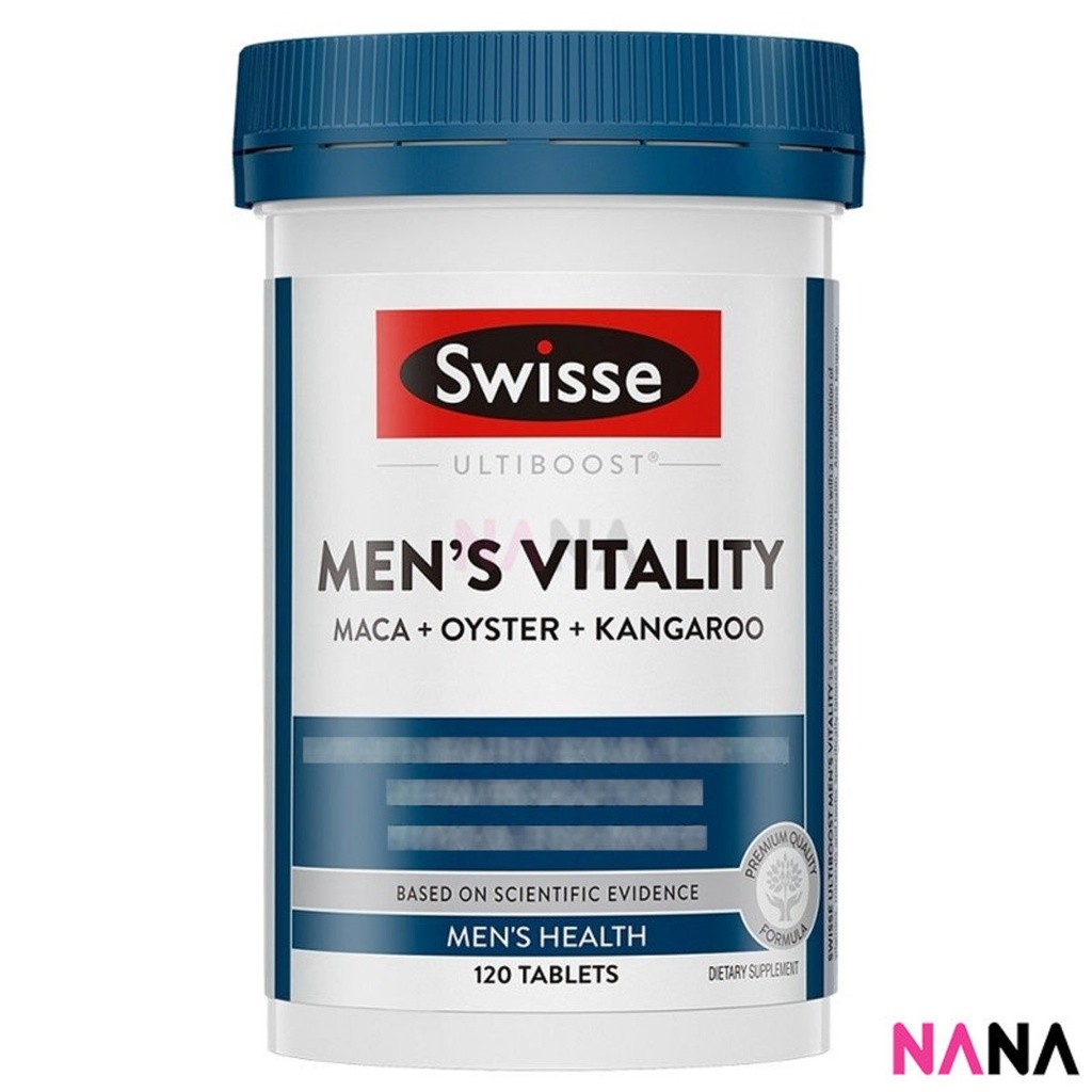 Swisse Ultiboost Men's Vitality (Maca + Oyster + Kangaroo) 120 Tablets (EXP:07 2026)