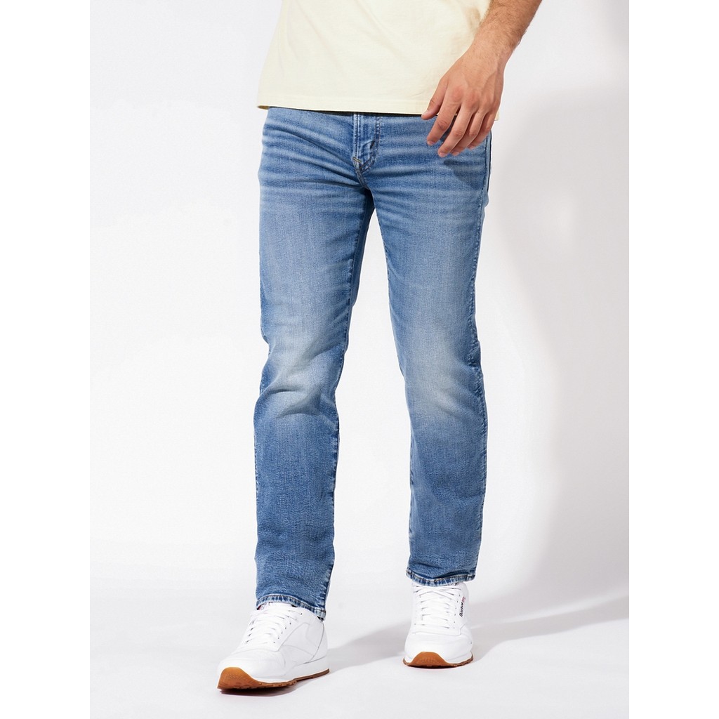 American Eagle กางเกงยีนส์ผู้ชาย MEDIUM CLEAN OG STRAIGHT สี MEDIUM WASH - 011-6314-936