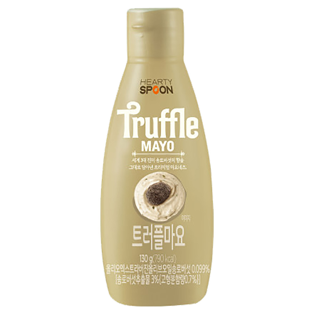 ฮาร์ทตี้สปูน ทรัฟเฟิลมาโย 130ก. / HEARTYSPOON TRUFFLE MAYO 130G. / มายองเนสและมัสตาร์ด