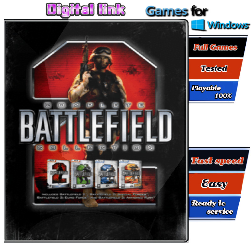 Battlefield 2 Complete Collection เกม PC Game คอมพิวเตอร์ USB เสียบเล่นได้เลย