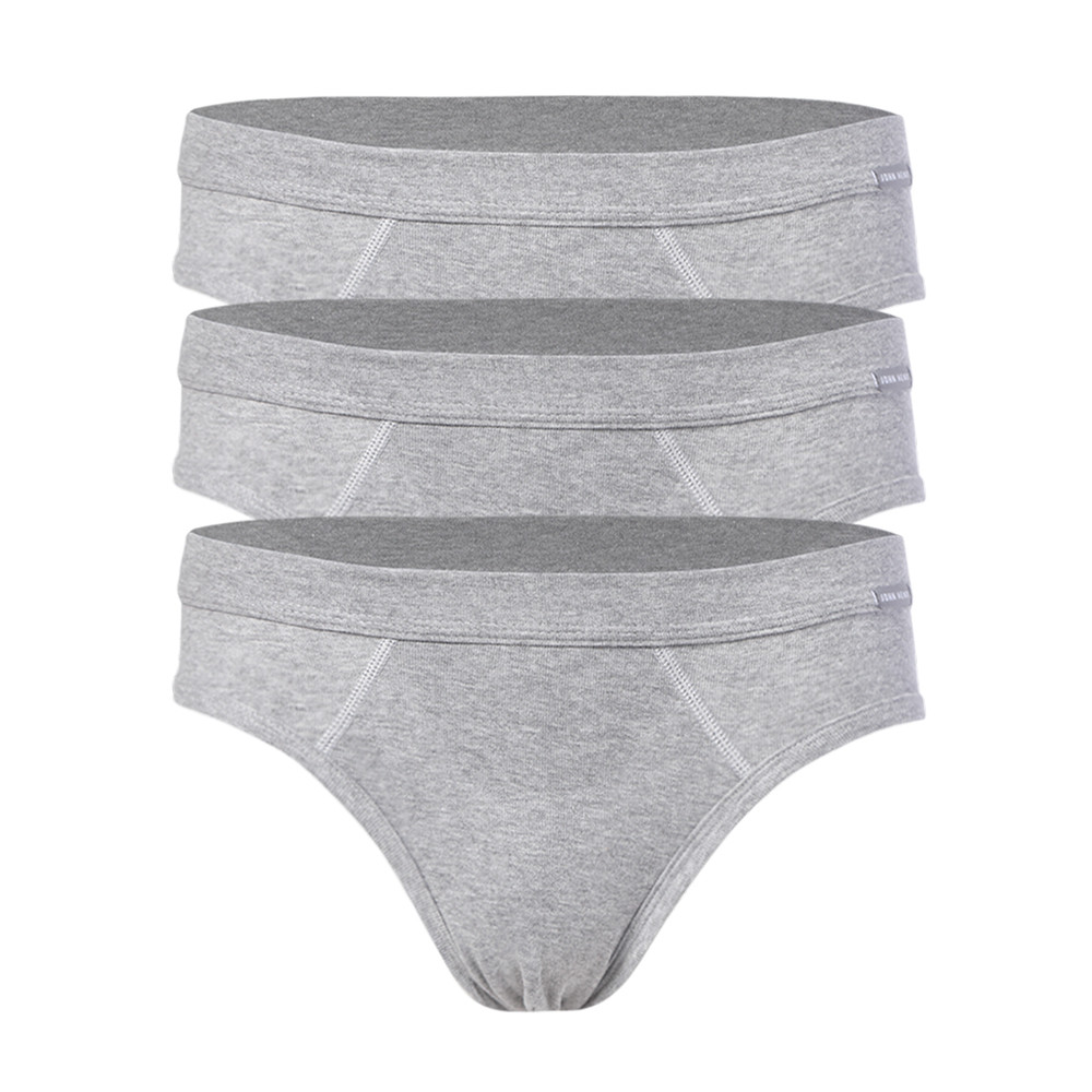 John Henry Underwear Cotton Rib กางเกงชั้นในผู้ชาย ทรงบรี๊ฟ รุ่น JU JU29003 สีเทา แพ็ค3