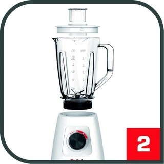 Tefal เครื่องปั่นอเนกประสงค์ BLENDER BLENDFORCE กำลังไฟ 600 วัตต์ ขนาดความจุ 2 ลิตร รุ่น BL42S166-White