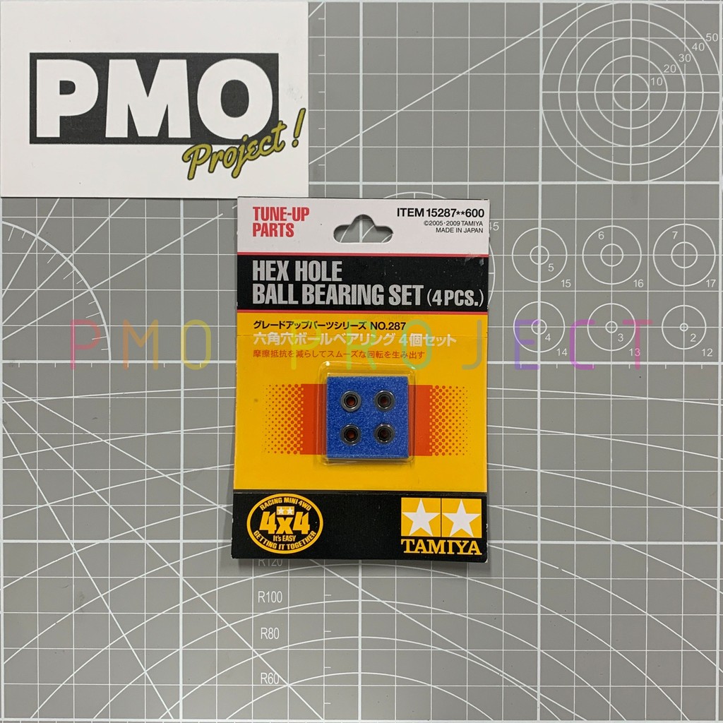 TAMIYA 15287 R/C MINI 4WD HEX HOLE BALL BEARING SET (4 pcs.)