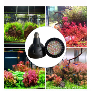ไฟตู้ปลา ไฟไม้น้ำ WRGB 50W ขั้วE27 ขาตั้งไฟ E27 สามารถเปลี่ย…