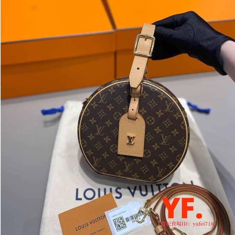 มือสอง] LV BOITE CHAPEAU SOUPLE กระเป๋าเค้กทรงกลมสายตายาว/กระเป๋าถือ/กระเป๋าสะพายข้าง M43514