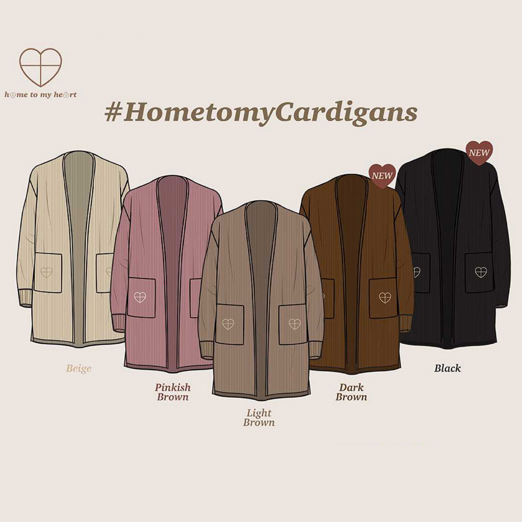 ของแท้ พร้อมส่ง Home to My Heart Cardigans คาร์ดิแกน ไหมพรม moleculogy dimongrain เสื้อคลุม 1 ชุด