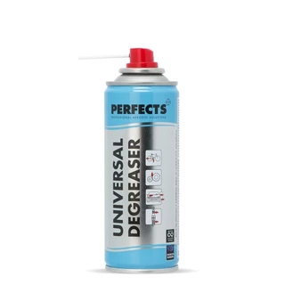 PERFECTS ฟ้า สเปรย์ขจัดไขมัน ล้างแผงวงจร UNIVERSAL DEGREASER 200ml. ล้างหน้าสัมผัส แบบแห้ง เพอร์เฟค