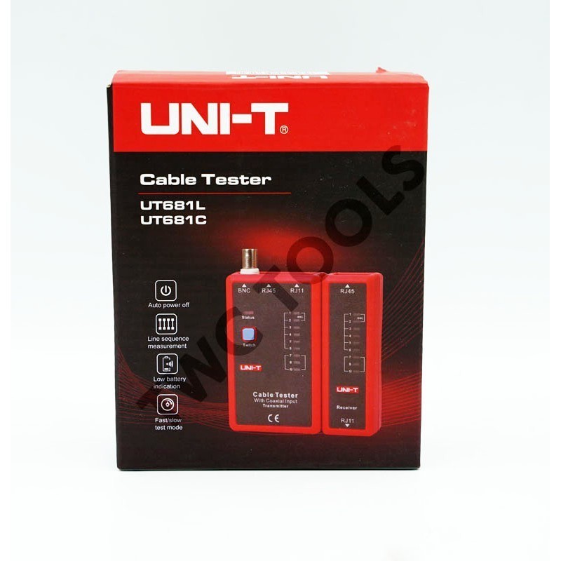 UNI-T 681L เครื่องทดสอบสายแลนด์ LAN สายอินเตอร์เน็ต สายโทรศัพท์ RJ45 RJ11รุ่น UT681L
