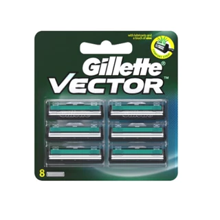 Gillette Vector Blade 8S ยิลเลตต์เวคเตอร์ ใบมีด8ชิ้น