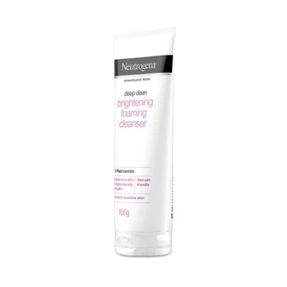 Neutrogena Deep Clean Brightening Foaming Cleanser 100G นูโทรจีน่า ดีพ คลีน ไบร์ทเทนนิ่ง โฟมมิ่ง คลีนเซอร์ 100กรัม