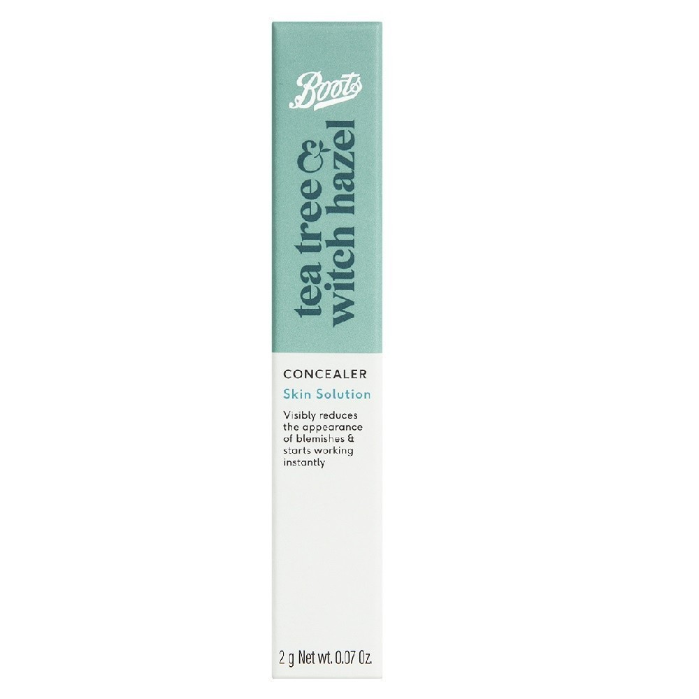 Boots Tea Tree & Witch Hazel Concealer Skin Solution - Natural 2G บู๊ทส์ ที ทรี แอนด์ วิช ฮาเซล คอนซีลเลอร์ สกิน โซลูชั่น - เนเชอรัล 2 กรัม
