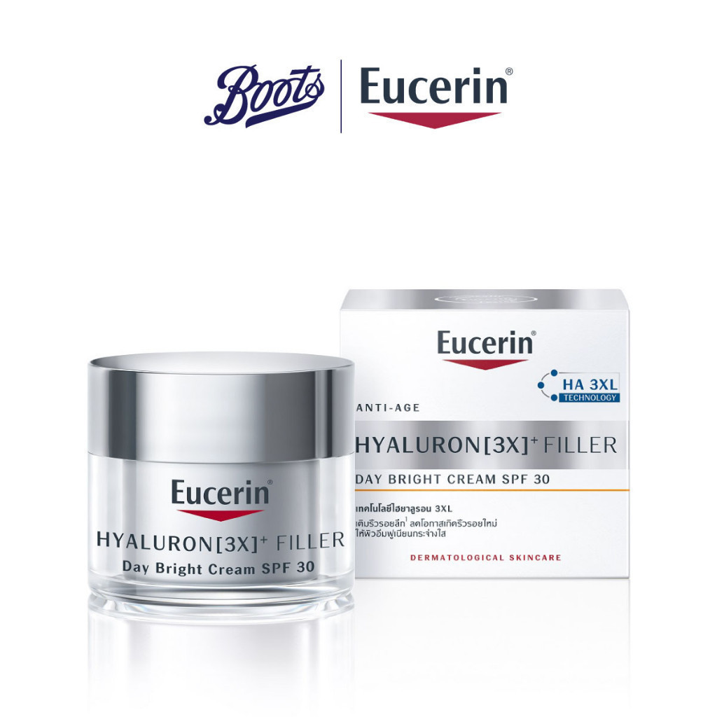 Eucerin ยูเซอริน ไฮยาลูรอน(3เอ็กซ์) ฟิลเลอร์ เดย์ ไบรท์ ครีม เอสพีเอฟ30 20มล.