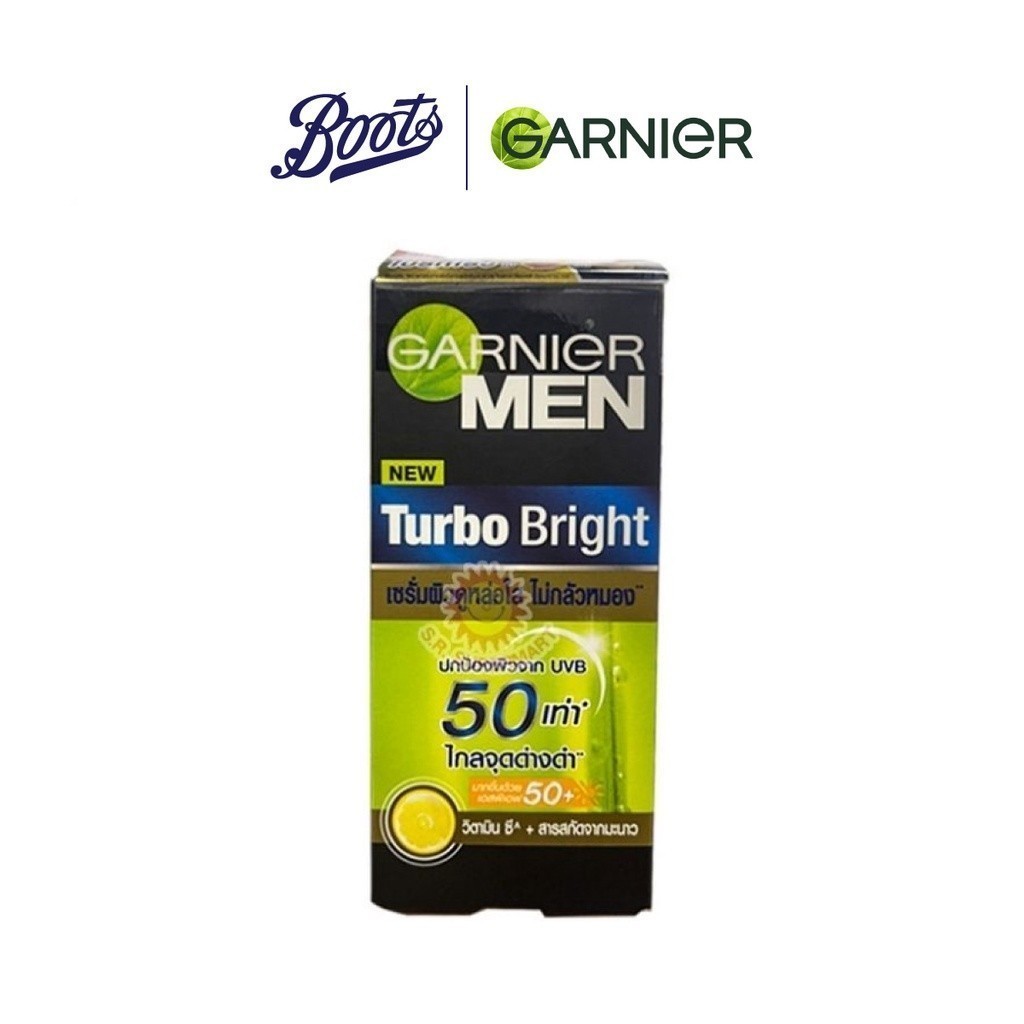 Garnier การ์นิเย่ เมน เทอร์โบ ไบรท์ สปอตเลส เซรั่มบำรุงผิวหน้า SPF50+ ขนาด 40 มล.