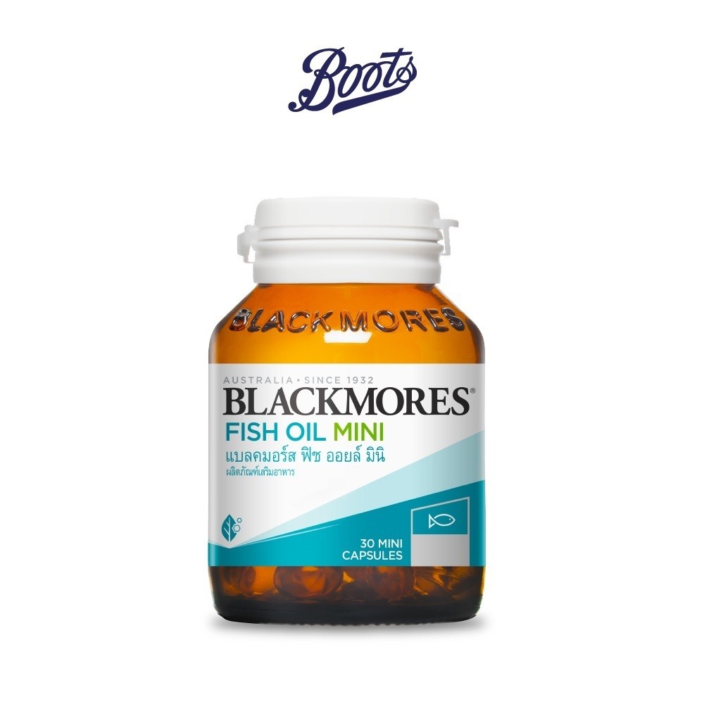 Blackmores แบลคมอร์ ฟิช ออย มินิ แคป 30 เม็ด