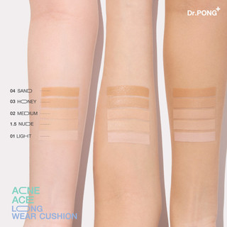 [กด 1 ฟรี 1] คุชชั่นลดสิว Dr.PONG ACNE ACE LONGWEAR CUSHION คุมมัน ติดทนกันน้ำ ไม่หลุดง่าย ยืนยันด้วยงานวิจัย