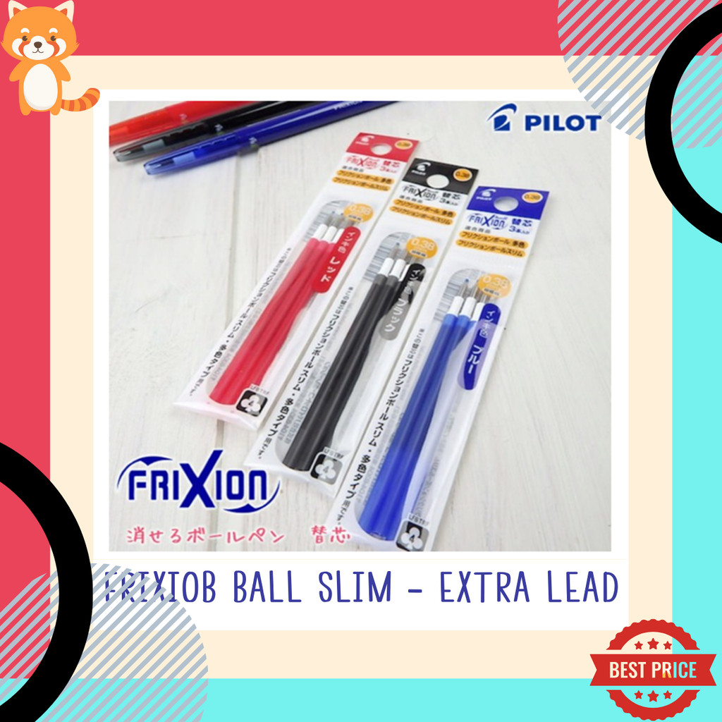 ไส้ปากกาลบได้ Refill สำหรับ Pilot FriXion Slim 0.5 / 0.38 ปากกาลบได้ ปากกา 3 ระบบ
