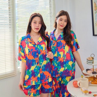 ชุดนอน Muslin pajamas [ โค้ด MUSSEP130 ลด 130 ฿] ชุดนอน  ซาติน Silk Satin ผ้านุ่มลื่น ใส่สบาย ( รุ่น T1096,N1096,L1096)