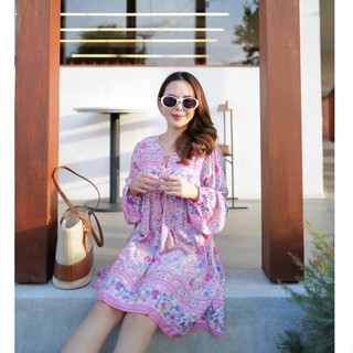 MyWay Brand :Dress ชุดเดรส Candy Boho Dress ชุดเดรส  👋เลื่อนดูขนาดที่รูปสุดท้ายน้า