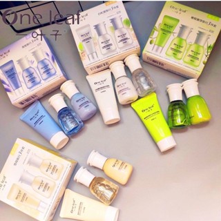 ☎✹❦One Leaf Travel Set ผลิตภัณฑ์ดูแลผิว Moisturizing Oil Control Acne ชุดเล็กกล่องแบบพกพาขนาดกลางและขนาดเล็กตัวอย่าง Tri