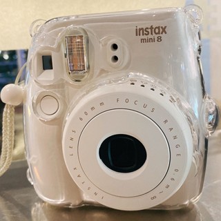 ☃[mini8/8 + เปลือกคริสตัลโปร่งใส] เปลือกป้องกันโพลารอยด์ instax เปลือกแข็งอุปกรณ์เสริมเปลือกกล้อง