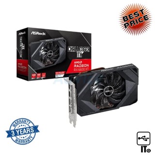 VGA ASROCK RADEON RX 6600XT CHALLENGER ITX - 8GB GDDR6 ประกัน 3Y การ์ดจอ กราฟิกการ์ด