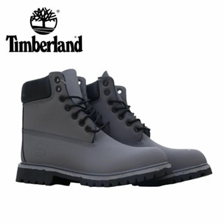 Timberland Nubuck รองเท้าบูทหนัง ข้อสูง สีเทา สไตล์คลาสสิก กันความเมื่อยล้า เหมาะกับใส่กลางแจ้ง ไซซ์ 36-46