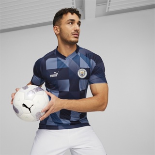 PUMA FOOTBALL - เสื้อบอลชายชุดพรีแมตช์ Manchester City F.C สีฟ้า - APP - 76946612