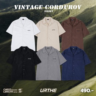 Urthe - เสื้อเชิ้ตลูกฟูก แขนสั้น รุ่น Vintage Corduroy