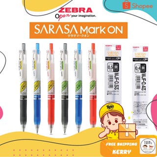 ปากกาเจล Sarasa Mark On น้ำแห้งเร็ว Zebra ขนาดหัว 0.4 MM และ 0.5 MM