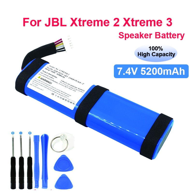 สำหรับ JBL Xtreme 2 Xtreme 3 Xtreme3เปลี่ยนแบตเตอรี่7.4โวลต์5200มิลลิแอมป์ชั่วโมงลำโพงบลูทูธแบตเตอรี