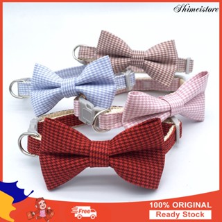 [New]🐶Pet Collar Adjustable Beautiful Bowknot Dog Car Necklace for Taking Photo