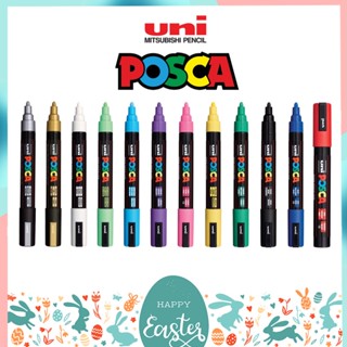 ทักแชทแจกโค้ด มีสีใหม่ ปากกายูนิมาร์คเกอร์ UNI รุ่น POSCA 3M และ 5M