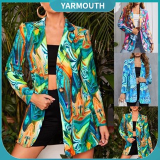 Yyr_ เสื้อสูท พิมพ์ลาย