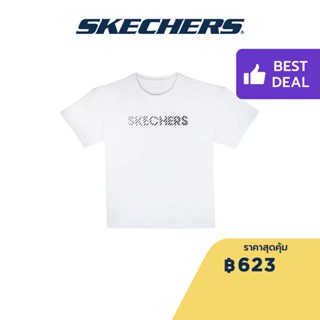 Skechers สเก็ตเชอร์ส เสื้อยืดวิ่งแขนสั้นผู้หญิง Women Running Tee  Apparel - SP22Q4W383-00JA