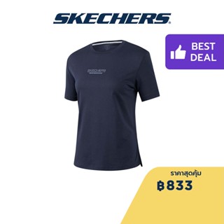 Skechers สเก็ตเชอร์ส เสื้อยืดแขนสั้นผู้หญิง Women Comfort Sports Short Sleeve Tee Apparel - P223W025-02MZ