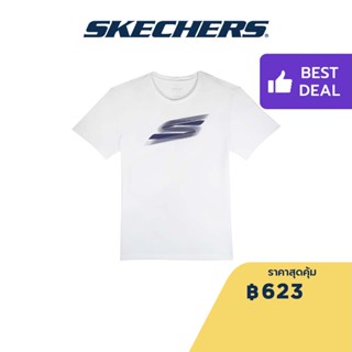 Skechers สเก็ตเชอร์ส เสื้อยืดวิ่งแขนสั้นผู้ชาย Men Running Tee Apparel - SP22Q4M434-00JA