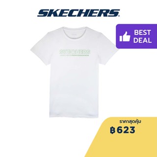 Skechers สเก็ตเชอร์ส เสื้อยืดวิ่งแขนสั้นผู้หญิง Women Running Tee  Apparel - SP22Q4W384-00JA