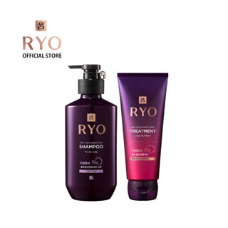 [แพ็คสุดคุ้ม] Ryo Hair Loss Expert Care Shampoo 400 ml &amp; Ryo Hair Loss Expert Care Treatment (Deep Nutrition) 200ml