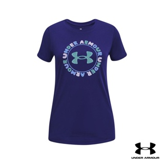 Under Armour UA Girls Tech™ Twist Wordmark Short Sleeve อันเดอร์ อาร์เมอร์ เสื้อออกกำลังกายสำหรับเทรนนิ่ง