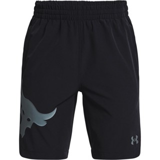 Under Armour UA Boys Project Rock Woven Shorts อันเดอร์ อาร์เมอร์ กางเกงเทรนนิ่งเด็กผู้ชายรุ่น Project Rock Woven