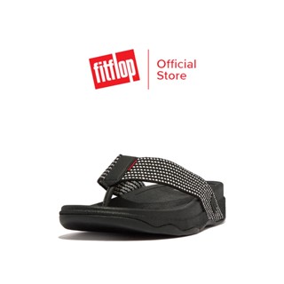 FITFLOP SURFER WEAVE-STRIPE รองเท้าแตะแบบหูหนีบผู้ชาย รุ่น GE9-231 สี BLACK