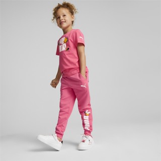 PUMA KIDS - กางเกงวอร์มขาจั๊มเด็ก Small World สีชมพู - APP - 67013282