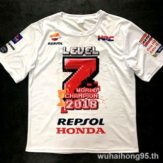 【ขายดี】̅ ใหม่ เสื้อยืด พิมพ์ลาย MOTO GP racing No. 93 Knight Marquis ชุดแข่งรถ แขนสั้น แห้งเร็ว สําหรับปั่นจักรยาน