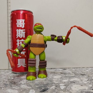 ✕✈Color Star Playmates เต่านินจา Michelangelo Shell Turtle มาพร้อมกับกระบองสองชิ้น