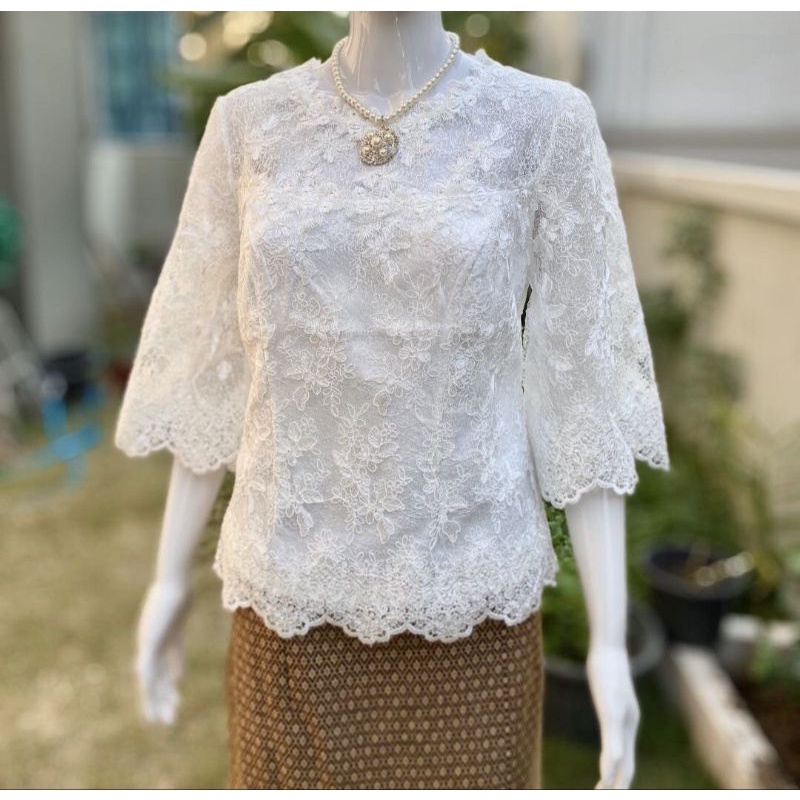 เสื้อลูกไม้ใยบวบงานสวยใส่แมทกับอะไรก็สวยไมาซ้ำแบบใคร