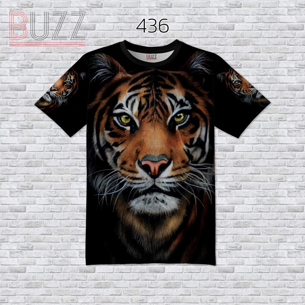 [S-4XL] เสื้อยืดพิมพ์ลาย หน้า-หลัง แนว Street สุดเทห์ BUZZ-436