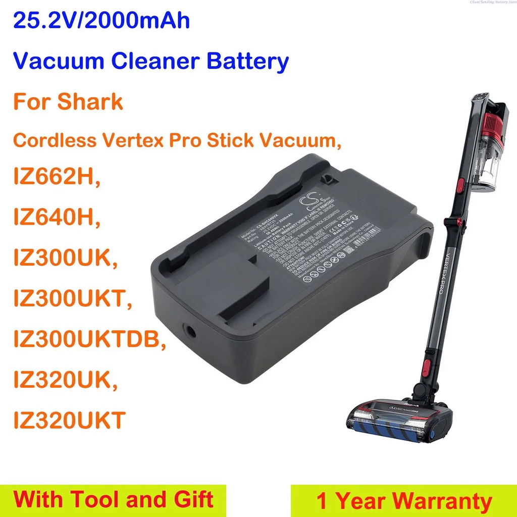 210F OrangeYu 2000mAh Vacuum Cleaner Battery XBATR725 for Shark IZ662H,IZ640H,IZ300UK,IZ300UKT,IZ300