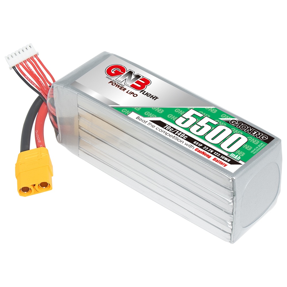 ✻GNB GAONENG 5500mah 6S 22.2V 70C 140C XT90 RC Air Drone LiPo battery High Discharge C rating Performance helicopter