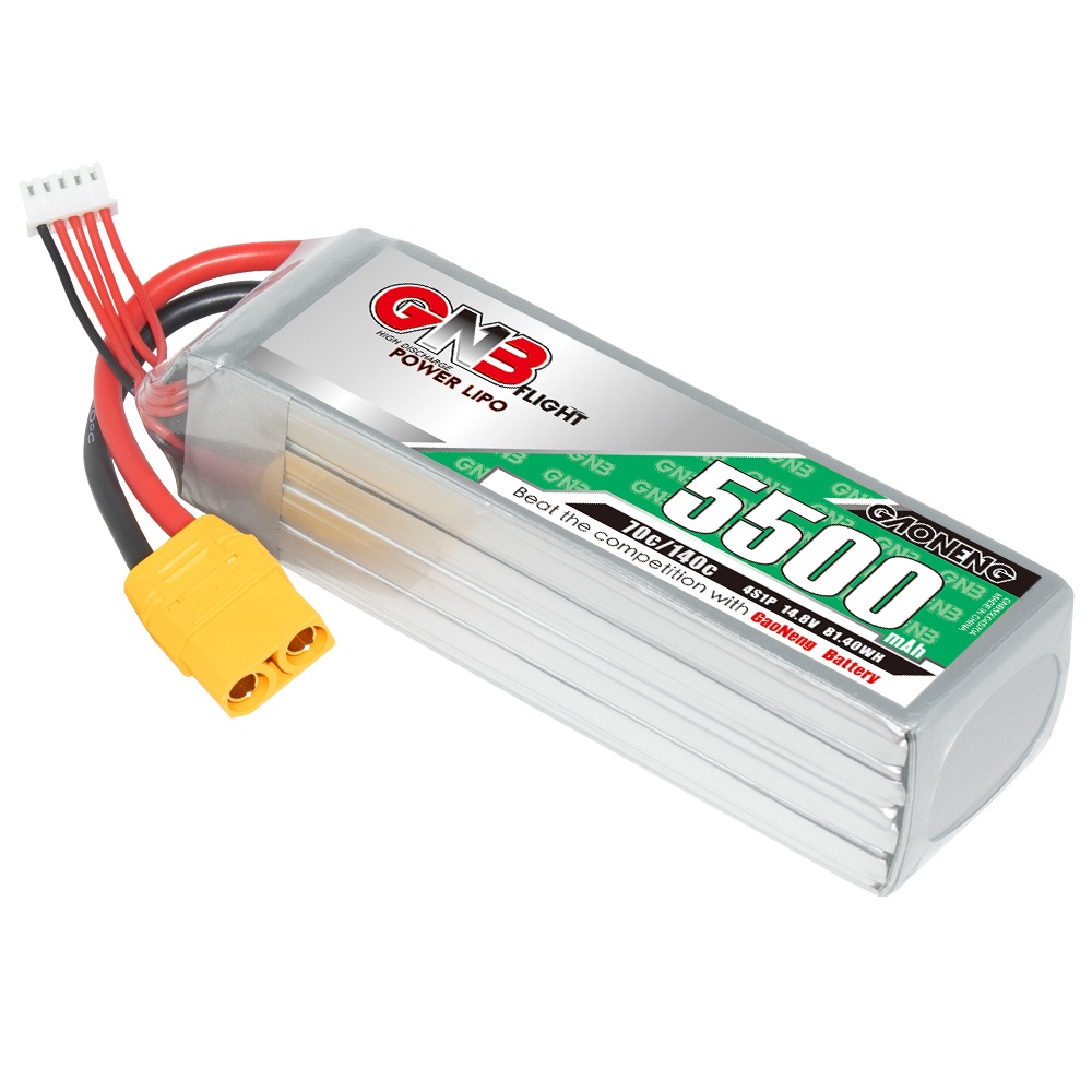 ✫GNB GAONENG 5500mah 4S 14.8V 70C 140C XT90 RC Air Drone LiPo battery High Discharge C rating Performance helicopter