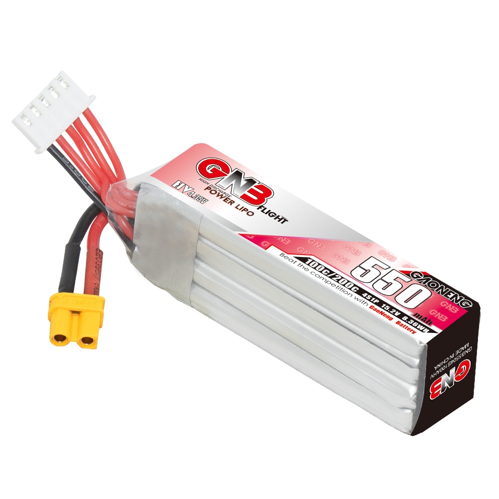 ❉GAONENG GNB 4S 15.2V HV 550mah 100C XT30 LiPo Battery FPV Drone Helicopter